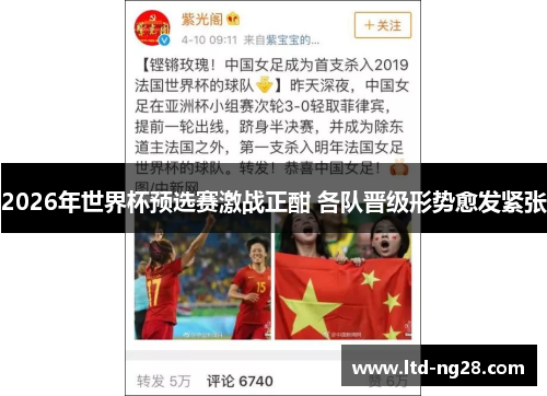 2026年世界杯预选赛激战正酣 各队晋级形势愈发紧张